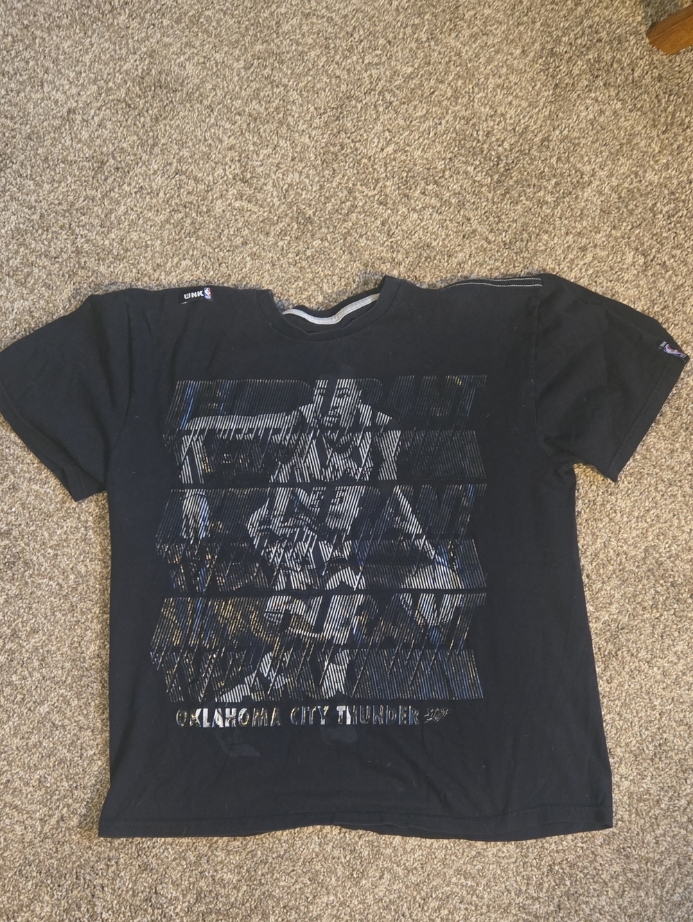Unk Black Oklahoma City Thunder Graphic Tee